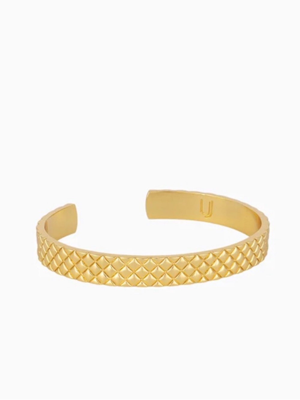 Uncommon James Risk Taker Gold Textured Open Cuff Bracelet